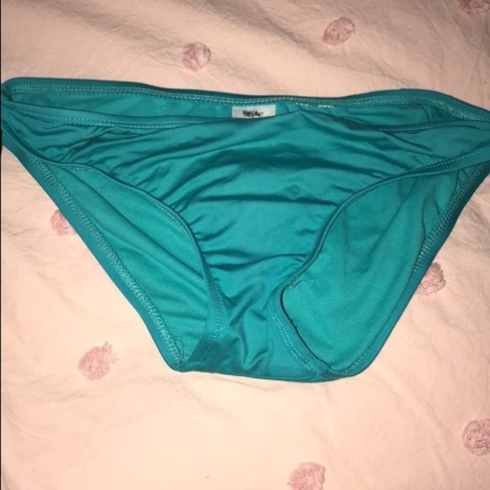 blue bathing suit bottoms